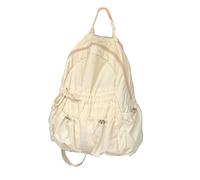Générique à coréen en nylon avec cordon de serrage plissé, couleur unie, plusieurs poches, d ' école pour voyage et usage quotidien, d ' école pour étudiant