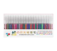 Générique à gel scintillant 1, 0 mm rétractable à encre gel colorée surligneur pour journal, scrapbooking, carnet de notes, planificateur, stylos d ' écriture métalliques chatoyants