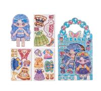 Générique à Habiller magnétique - Jouet créatif, kit de Mode Mix Match | Accessoires de en Papier, Ensemble de Jeu engageant, Jeu éducatif pour Faire Semblant, pour élèves d'âge préscolaire, Colle