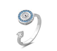 Générique Ã Ma Fille - Bague CEil Porte-Bonheur | Anti-Stress Rotative | Ajustable