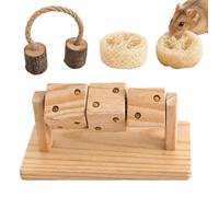 Générique À Mâcher pour Lapins | Accessoires D'Enrichissement Et De Fouille pour Animaux | Puzzle Dentition Lapin | pour Cage D'Intérieur Maison Salon Caisse Gerbille Lapin Nain Hérisson Furet Souris