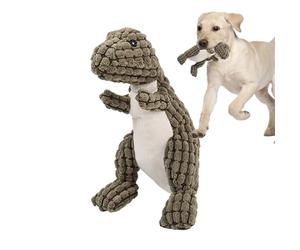 Générique à Mâcher Résistants pour Chiens,20cm Dinosaure Jouet interactif - Jouet pour Chien Qui couine, Poupon | pour Petites, Moyennes, Grandes Races, Anti-Ennui, Stimulation Dentaire, Intérieur
