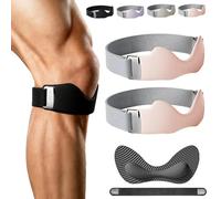 Générique A Pair of Knee Strap with 8mm 3D Airbag, Knee Patellar Tendon Support Strap, Protect Your Knees, Knees for Men and Women in Running, Basketball, Hiking, Etc (Rose)
