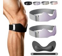 Générique A Pair of Knee Strap with 8mm 3D Airbag, Knee Patellar Tendon Support Strap, Protect Your Knees, Knees for Men and Women in Running, Basketball, Hiking, Etc (Violet)