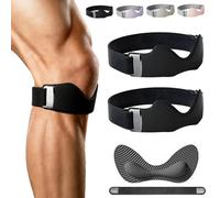 Générique A Pair of Knee Strap with 8mm 3D Airbag, Knee Patellar Tendon Support Strap, Protect Your Knees, Knees for Men and Women in Running, Basketball, Hiking, Etc (Noir)