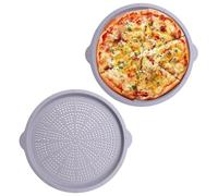 Générique à Pizza - de Cuisson à Pizza pour Four,Assiettes de Service pour Pain Antiadhésives, Accessoire de Cuisson Polyvalent pour Pique-niques, Barbecues, Restaurants et Cuisines Domestiques