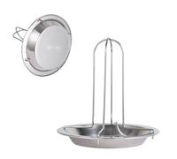 Générique À Rôtir pour Poulet - Vertical en Acier Inoxydable, Pliable Anti-adhésif, Accessoire De Rôtissage Amovible, Outil De Barbecue Durable | Four À Charbon De Bois, Camping dans La