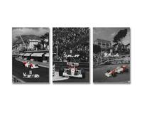 Générique A Set Of 3 For-mula 1 Poster Car Black And White Classique Affiche Décoration Peinture Toile Mur Art Salon Affiche Chambre Peinture Anniversaire Vacances Cadeau 12x18inch(30x45cm)-3pcs