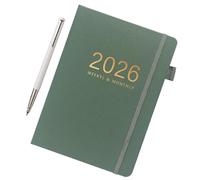 Générique A5 Journal, 2026 Diary Book, Hardcover Notebook, 144 Sheets Planner, Daily Calendar Organizer, for Travel, College, Graduation, Business, School, Home, Study, Meetings