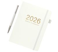 Générique A5 Journal, 2026 Diary Book, Hardcover Notebook, 144 Sheets Planner, Daily Calendar Organizer, for Travel, College, Graduation, Business, School, Home, Study, Meetings