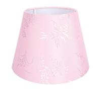 Générique Abat-Jour Brodé en Tissu à Motifs Floraux Compatible E14 et E27 Coloris Rose Diffuseur de Lumière Douce pour Lampe de Table et Chevet Accessoire Décoratif Multifonctionnel