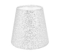 Générique Abat-jour Élégant en Tissu Argenté pour Lampe sur Pied et Applique Murale, Couverture Légère en Fer, Crée une Atmosphère Chaleureuse la Chambre