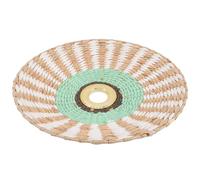 Générique Abat-jour en Papier Tissé pour Lampe E27 Base en Métal, Design Rétro Élégant, pour Éclairage de Maison ou Magasin, Forme Délicate et Sûre