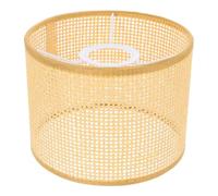 Générique Abat-Jour en Rotin Tressé à la Main 16X12 CM Abat-Jour D’Intérieur Artisanal Accessoire de Lampe Naturel pour Décoration Intérieure Diffuseur de Lumière Douce et Ambiance