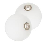 Générique Abat-jour en Verre Blanc de Boule, Léger et Facile à Installer, Lot de 2 Pièces pour Éclairage de Plafond G9, Style Simple et Délicat