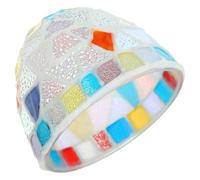 Générique Abat-jour en Verre Coloré pour Luminaire Plafonnier, Petit Abat-jour en Verre pour Remplacement, Cache-ampoule Transparent Compatible Éclairage Suspendu, Style Nordique