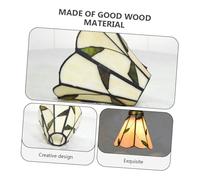 Générique Abat-Jour en Verre Coloré Style Vitrail Diamètre 75 Pouces Trou Central 42 CM Cache-Lampe Décoratif Compatible Douille E27 Accessoire pour Plafonnier Lampe Suspendue et