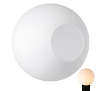 Générique Abat-Jour en Verre Dépoli Blanc Laiteux Sphérique 15 CM Suspendre et Lampes Murales Trou Central 6-7 CM Facile à Installer