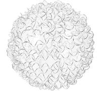 Générique Abat-Jour en Verre Globe Ø120Mm Fil D’Aluminium Extérieur Compatible G9 Abat-Jour Décoratif Suspendre et Plafonnier Verre Transparent Remplacement Lumineux Pratique