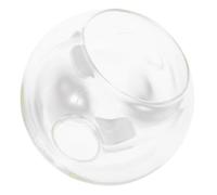 Générique Abat-Jour en Verre Globe Transparent Suspendre E27 Double Ouverture Diamètre 180 MM Diamètre D’Ouverture 42-45 MM Abat-Jour Décoratif pour Lustre et Plafonnier Compatible