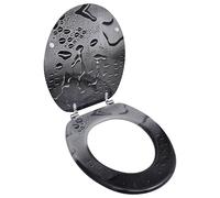 Générique Abatant de WC avec Couvercle Design Goutte d'eau Quincaillerie Plomberie Pièces & matériel de plomberie Accessoires pour bidets & Toilettes Sièges de Toilettes & de bidets (Poids 3.5KG)