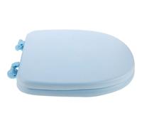 Générique Abattant de Toilette en Mousse Souple Siège Wc Épais et Confortable Couleur Bleu Clair Modèle Grand U pour Cuvette Inférieure Accessoire de Salle de Bain Pièce de Rechange