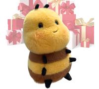 Générique Abeille en Peluche - Figurine Insecte Souriant, Coussin Doux à Câliner, Collection Rayures Jaunes, Matériau Rembourré 20cm | Jouet Ailé pour & Décoration de Chambre