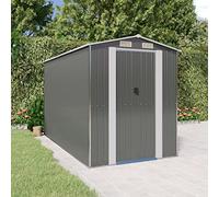 Générique Abri de Jardin Gris Clair 192x357x223 cm Métal galvanisé,3147440