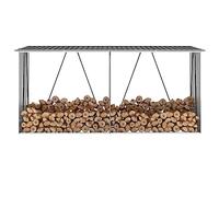 Générique Abri de Stockage à Bois Acier galvanisé 330x84x152cm Anthracite, Accessoires pour cheminées & poêles à Bois, Accessoires pour Range-bûches & Porte-bûches, Anthracite, (Poids 23.04KG)