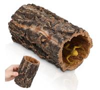 Générique Abri de Terrarium en Tronc Naturel pour Reptiles, Cachette Creuse 15 CM, Grotte pour Gecko et Amphibiens, Décor Realiste et Fonctionnel pour Aquarium et Terrarium