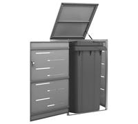 Générique Abri pour Poubelle 69x77,5x112,5 cm INOX,Accessoires pour conteneurs à déchets,Cache-conteneurs à déchets,149554