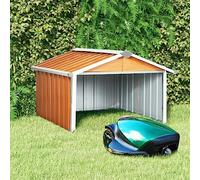 Générique Abri pour Robot de Jardin 92x97x63 cm Acier galvanisé Marron,Vie en extérieur,Structures extérieures,Cabanes & abris de jardin-150910