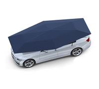 Générique Abri Voiture Portable 4,8 X 5,20 M Protection Automatique Parasol De Voiture avec Télécommande Tente Universelle pour Voiture Auvent Pliable Pare Soleil Mobile(Blue,4.80m/15.7ft)