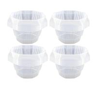 Générique ABS 22cm Barrière | Colliers Protecteurs - Dômes Réutilisables Anti-Limaces Escargots, Protection Légumes Fleurs, Résistant | Parfait pour Jardin, Potager, Pépinière, Plantation, Croissa