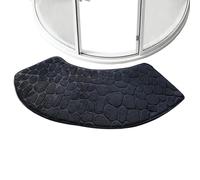 Générique Absorbent Bath Mat, Washable Absorbent Carpet Home Decor, Super Soft Bathroom Floor Mats Curved, Shower Accessories for Bedroom RV Apartment Kitchen Hotel Dorm Family Safety Entrance