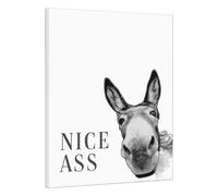 Générique Abstract Animal Poster - Canvas Wall Art | Large Print Display with Wooden Frame, Fabric Texture Painting with Soft Color, Interior Decoration Set, Farmhouse Style Hanging for Living Space