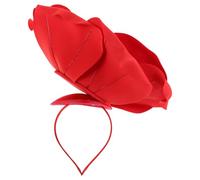 Générique Accessoire Cheveux Mariage Femme Fleur Rouge Surdimensionnée en Eva Agrafe Légère pour Bal, Séance Photo Maternité et Fête de Printemps, Couvre-chef Floral Élégant