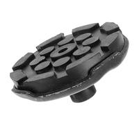 Générique Accessoire de Cric Hydraulique Noir en Acier et Caoutchouc Plateau et Patin pour Levage Fluide et Protection Renforcée