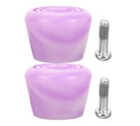 Générique Accessoire de Frein Set Complet Butées de Patin Remplaçables pour Arrêt Rapide et Stabilité Couleur Aléatoire pour Patins à roulettes en PU et Métal pour Roller
