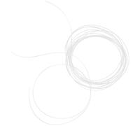 Générique Accessoire de Réparation pour Lunettes à Demi-monture en Nylon Blanc, Chaîne Compacte et Facile à Transporter pour Réparer les Fils de Lunettes