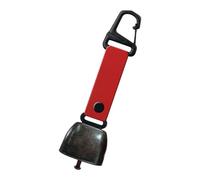 Générique Accessoire de Sentier en métal avec Sangle à Clip, Red | Fabricant de tonalités en métal avec sangle à clip, pour randonnée, Camping, à, boucle de tente