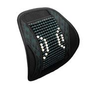 Générique Accessoire de Voiture Coussin de siège de Refroidissement ventilé Coussin de Dossier perlé Housses de siège de Chaise de véhicule attelle Lombaire Coussin de Soutien Lombaire