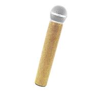 Générique Accessoire décoré avec Effet Scintillant, Yellow | Durabilité Construction en plastique ABS et métal confortable à tenir pour les artistes chanteurs danseurs chantant