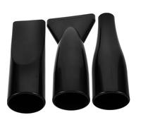 Générique Accessoire Diffuseur Concentre et Disperse le Flux D'air Coiffage pour Sèche-cheveux en ABS Noir, 3 Pièces, Adapté pour Tuyau de 4,2 Cm