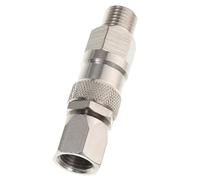 Générique Accessoire Joint Rotatif 1/4 Pouce pour Pulvérisateur sans Air, Connecteur Pivotant en Acier Inoxydable Haute Pression, Rallonge Pivotante 360° pour Pistolet à Peinture