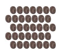 Générique Accessoires Adorables 100 Pièces de Grains de Café en Résine Réalistes Forme Délicate pour Bricolage pour Décoration et Exercices Manuels