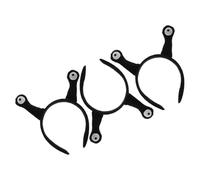Générique Accessoires Cheveux Bandeaux Escargot 3 Pièces Antennes Noires Confortables et Flexibles pour Fête Cosplay et Festivals Serrage-Têtes Adaptés Adultes et Garçon et Filles