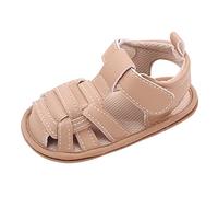 Générique Accessoires Corse chaussures garçons et filles sandales fond plat léger creux supérieur respirant crochet boucle Petite Boite En Lot (Khaki, 20 Infant)