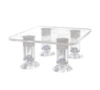 Générique Accessoires d'aquarium de Poissons, Support de Pompe à Eau d'aquarium,Support de Pompe à Eau Stable et résistant Chocs - Support de Transparent, empêche Les Grains, Accessoires d'aqua