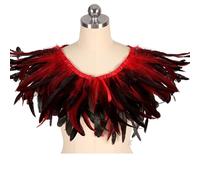 Générique Accessoires de Carnaval-Robe cape élégante convertible pour spectacle, cosplay, gala (Red, One Size)